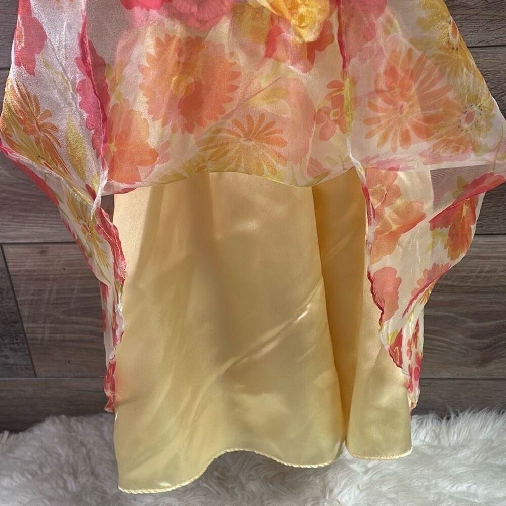 NANNETTE GIRL Toddler Floral Fully Lined Sleeveless Layered Party Dress Size 3T - Picture 5 of 8